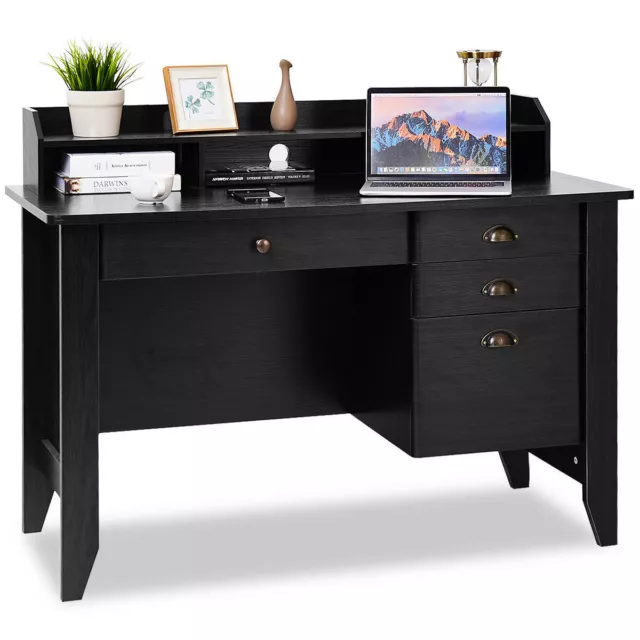 Computer Desk PC Laptop Writing Table Drawer Workstation Student Study Furniture