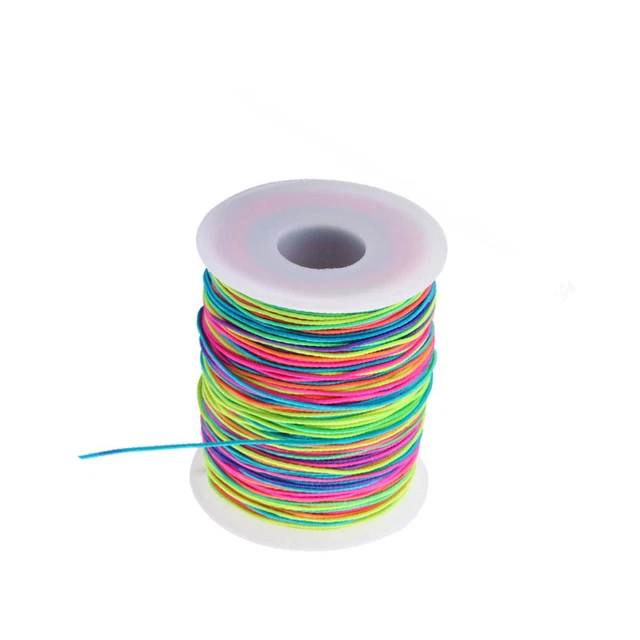 Material de fabricación de joyas hilo de cuentas grueso colorido cable elástico grueso