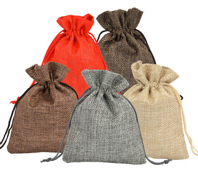 Sacchetto per Gioielli di Juta Leeyunbee 30 Pezzi 10x15cm Sacchetti Regalo di Iuta Azzurro Sacchi Iuta Lino con Coulisse per Regalo Gioielli Fai-da-Te Natale Fiesta Matrimonio Bomboniere 