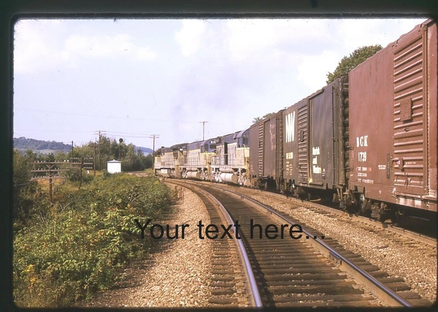 l571 Orig. Slide Delaware & Hudson Frt Action In NY 1973