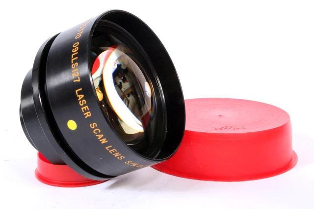 -Melles Griot Laser Scan Lens S/N 009 + Caps