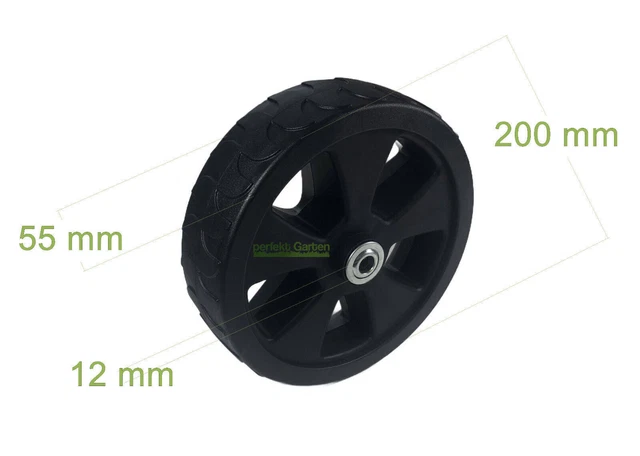 Lot De 4 Roues 20 Cm Pour Tondeuse Honda HR214 HRU214 Etc. – Avant Et Arrière Avec Enjoliveurs - 11