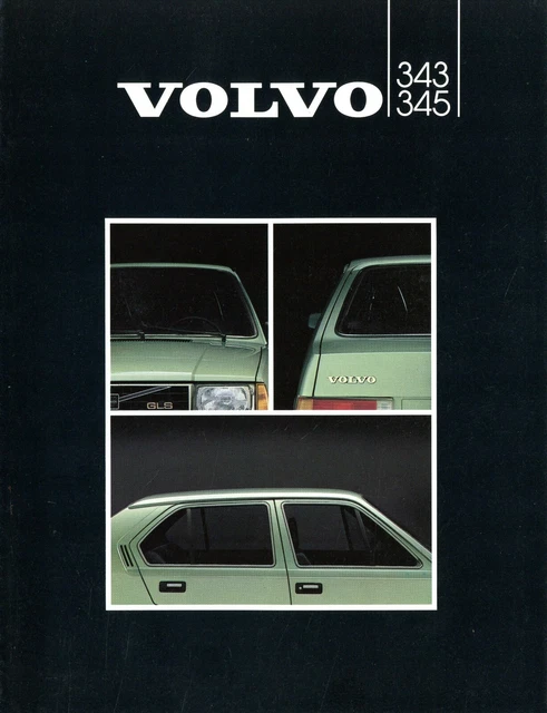 Photo Ancienne Volvo 343 Voiture De Rallye Belgique Vanderhaegen 1982 - Original