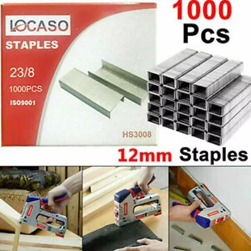 Heavy Duty 12mm 1000pc Pcs Staples Staple Gun Tacker Pack Upholstery For Stapler