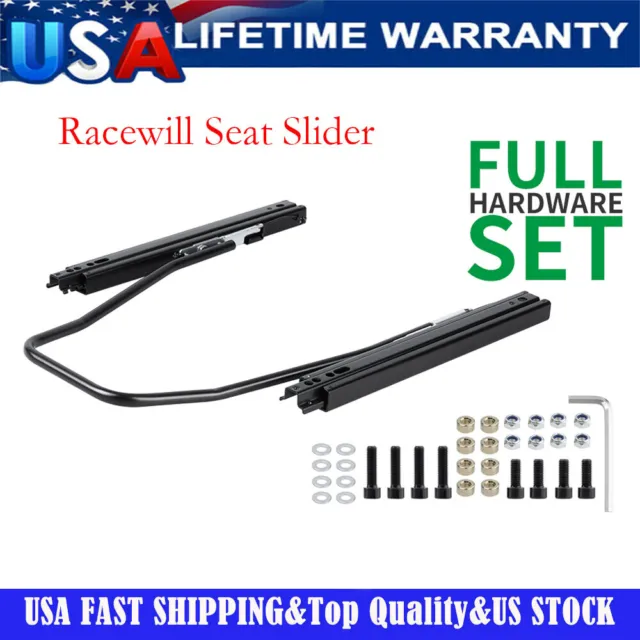 Racewill Seat Slider Universal Seat Mounting Track Assembly Kit For Most Seats