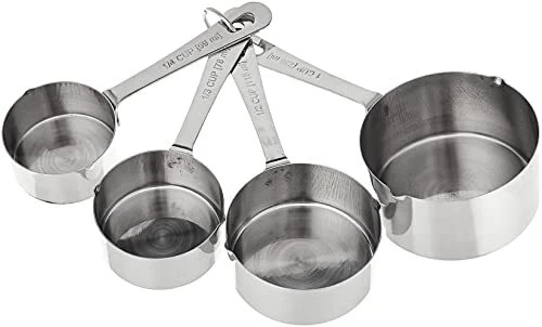 Amco Stainless Steel Measuring Cups, Set of 4
