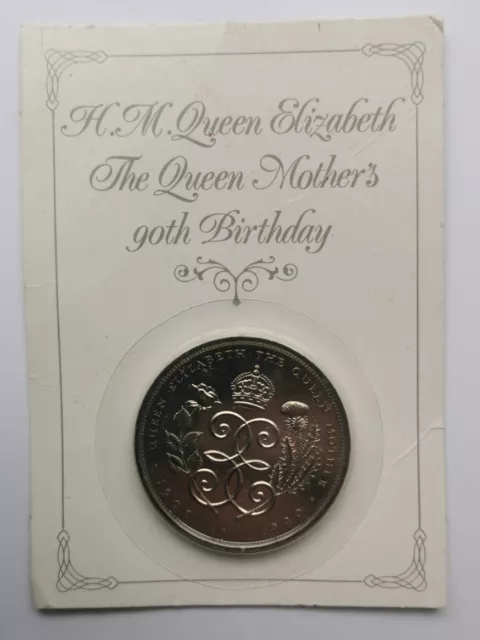 HM Queen Elizabeth The Queen Mother's 90th Birthday Commemorative Coin