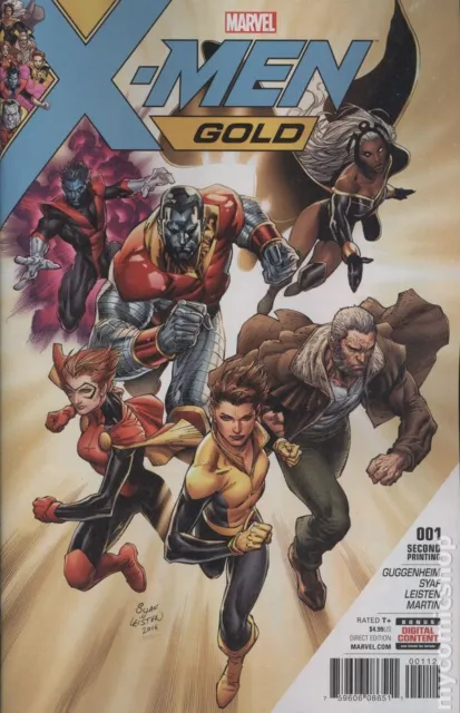 X-Men Gold 1J Syaf Variant 2nd Printing VF 2017 Stock Image