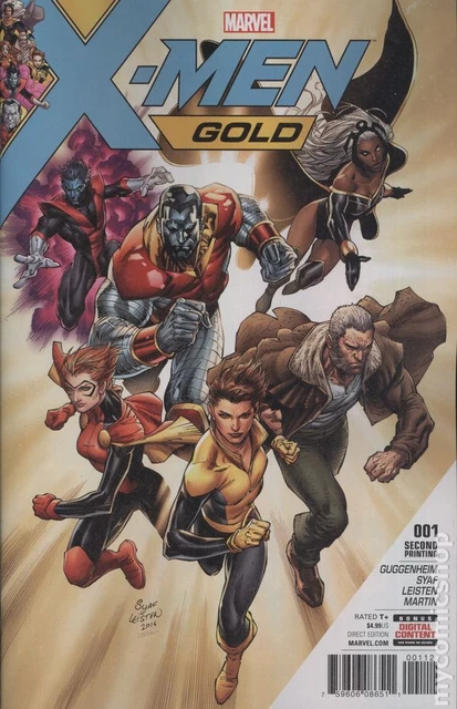 X-Men Gold 1J Syaf Variant 2nd Printing VF 2017 Stock Image