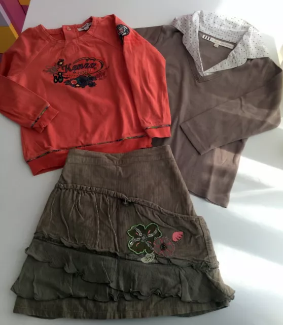 LOT  3 pièces  fille  4 ans Kenzo,ORCHESTRA ect