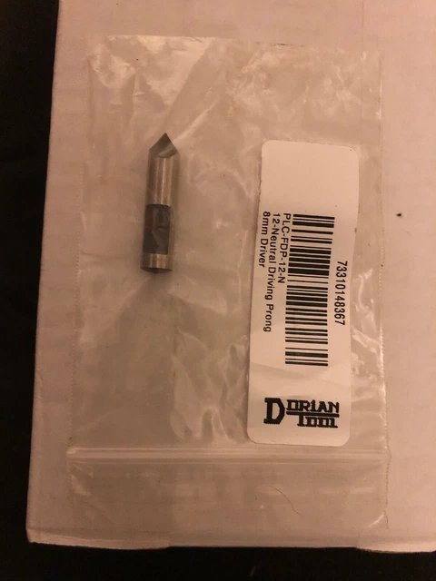 Dorian Tool, PLC-FDP-12N. 12 Neutral Driving Prong, 8mm Driver EDP 48367