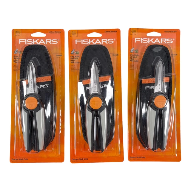 Fiskars Garden Multi-Corte 9920 Vaina Serrado Cuchillo Cortadores de Alambre NUEVO Lote de 3