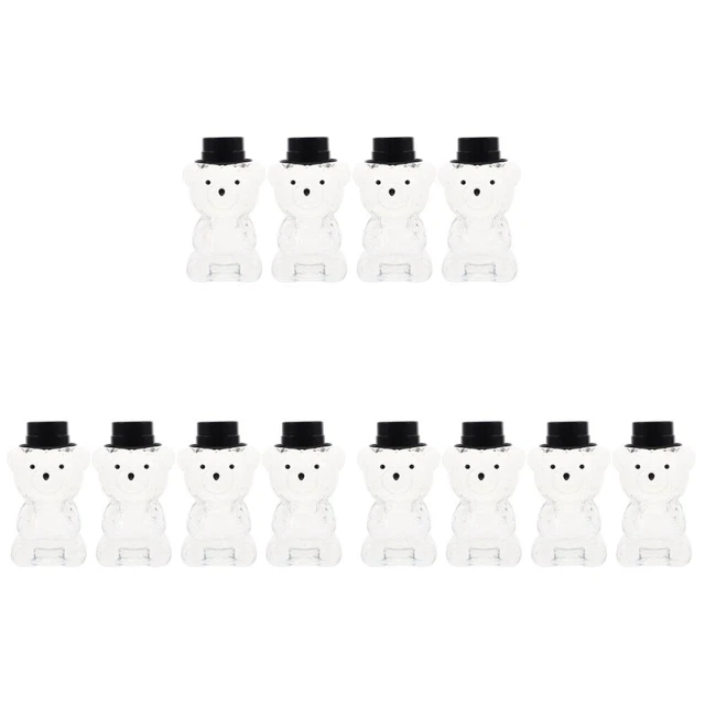 12 piezas Botella de jugo creativo botella de té de leche contenedor de bebidas de fiesta