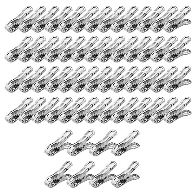 60 STCK. Gartenclips, Gewächshaus aus Edelstahl für Netze, Garten H T9Y5
