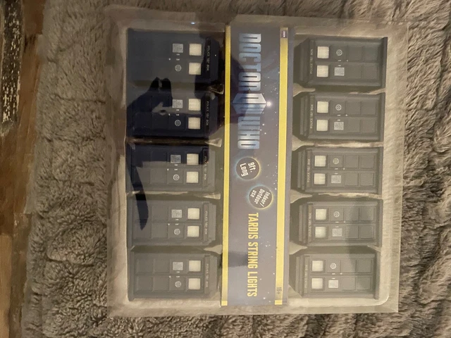 Rabbit Tanaka Doctor Who Tardis String Lights. New in box. 