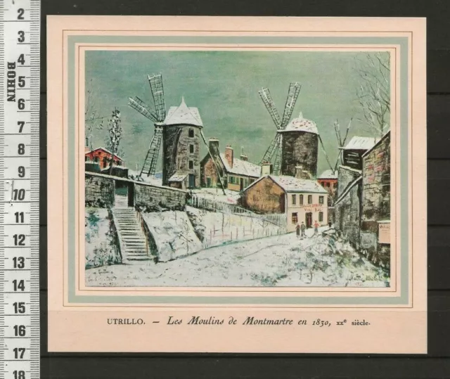 G301 / COUPURE 20e / UTRILLO - LES MOULINS DE MONTMARTRE