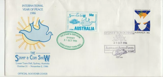 Australia 1986 Souvenir cover Sydney Coin and Stamp show