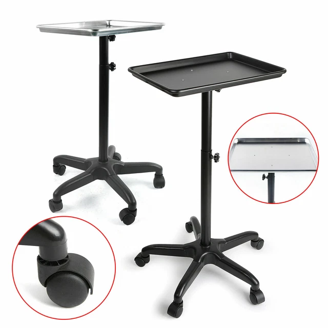 Carro de carro de almacenamiento estilista de cabello con bandeja rodante tatuaje equipo de belleza salón spa