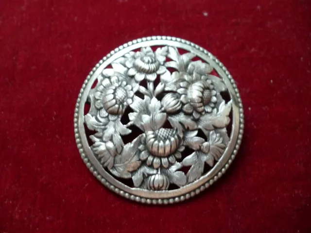 Broche Flam Made In France Broche En Argent Art Nouveau