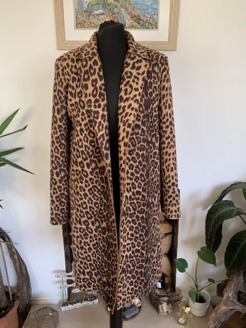 ZARA LEOPARD ANIMAL Print Blazer Jacket Size M BNWT New Blog Fav