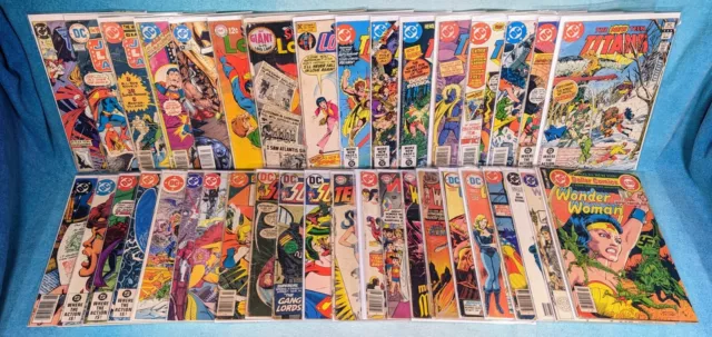 DC 38 Comic Book Lot - Wonder Woman, Supergirl, Teen Titans, Lois Lane, & More!