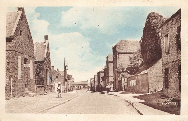 Carte Postale Ancienne Dept 59 Nord - Maretz rue de Cambrai
