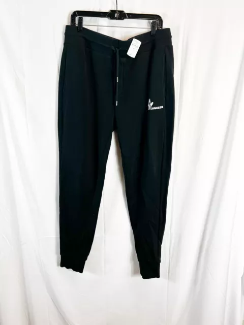 Moncler Black cotton mens elastic sweatpants size XL $217