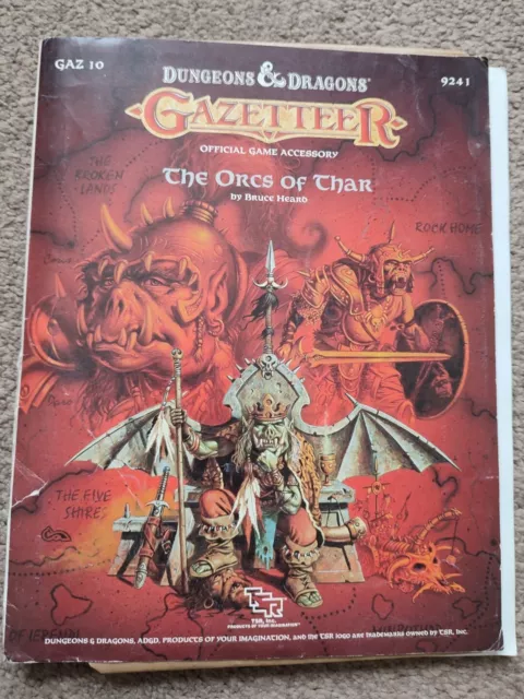 The Orcs Of Thar, Gazetteer GAZ 10, Dungeons And Dragons