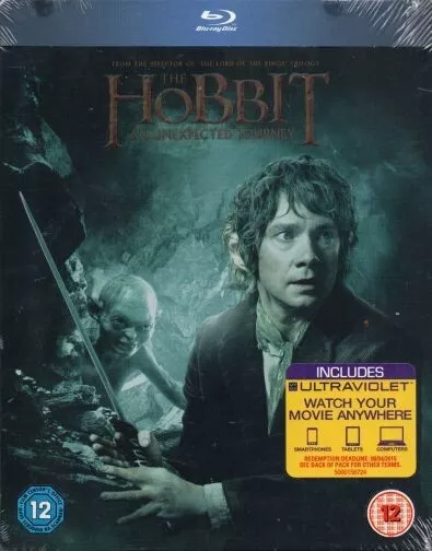 The Hobbit An Unexpected Journey Steelbook Edition Blu Ray New & Sealed