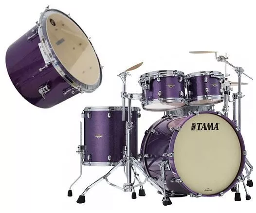 Tama Starclassic Maple Doppio Bass Set MA62TZS-DPP Deeper Purple Incl. Gong Tom