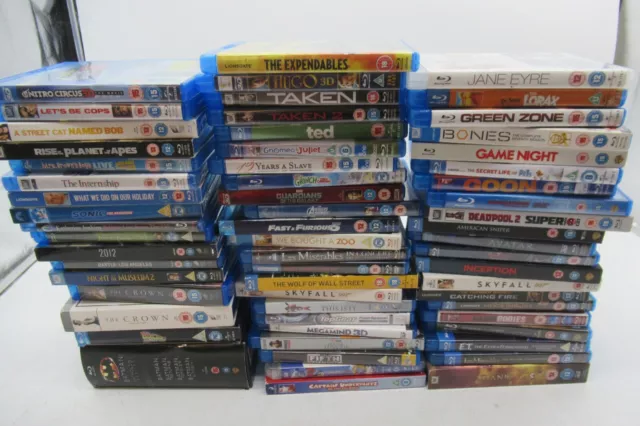 JOB LOT OF BLU RAY DISCS various films and tv shows included