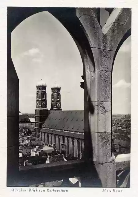 MÜNCHEN - Max BAUR - FRAUENKIRCHE - OriginalFotografie Drucksigniert