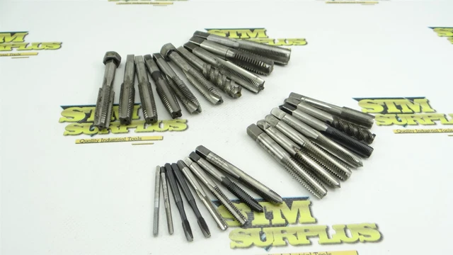Lot Of 25 Assorted Style Hss Taps M3.5 X 0.6 To 5/8"-18Nf Regal Sossner Nachi