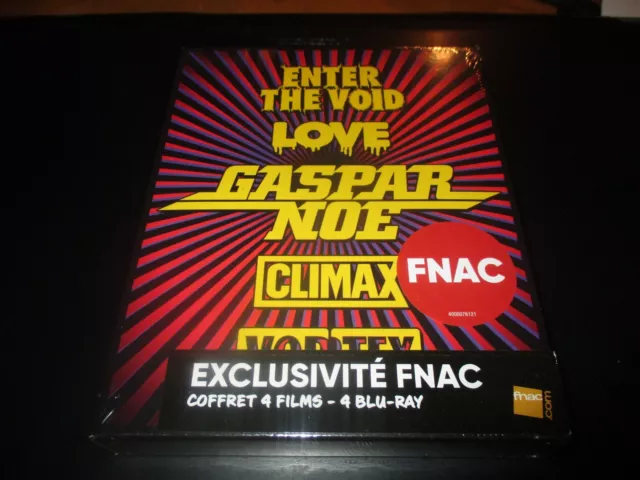 Coffret 4 Blu-Ray Neuf "Gaspar Noe : Enter The Void / Love / Climax / Vortex"