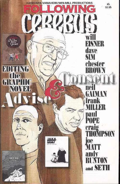 Following Cerebus 5 Dave Sim Gerhard Eisner Gaiman Paul Pope Frank Miller HTF NM
