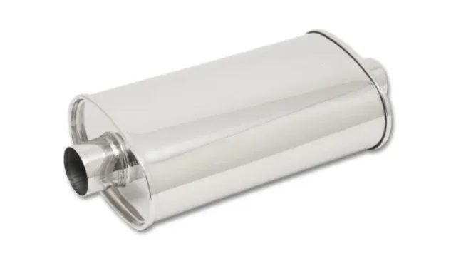 Vibrant Performance STREETPOWER Oval Muffler 2.75in inlet/outlet 1132