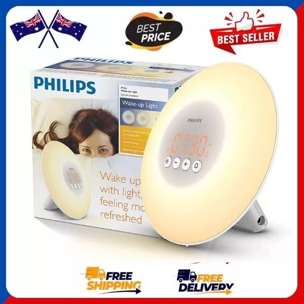 Philips Sunrise Simulator Wake-Up Light Alarm Clock Somneo Smart Sleep HF3500/01