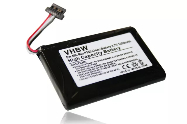 Akku für Medion GoPal E4435 MD96050 E4430 E5455 MD96325 Navigationsgerät 1200mAh