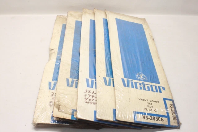 NOS Lot/5 1960-74 GMC V6 351 379 401 478 Valve Cover Gasket Pair VS-38306