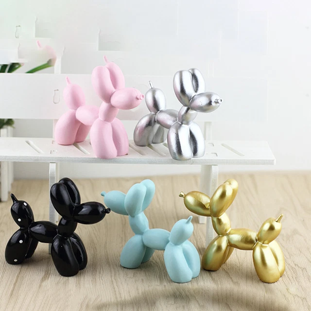 Resin Balloon Dog Animal Figurine Art Sculpture Modern Living Room Desktop Decor 3
