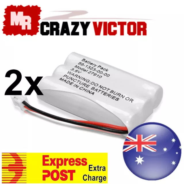 2x Battery for V-Tech 89-1323-00-00 80-0099-00-00 Model 27910 Cordless Phone