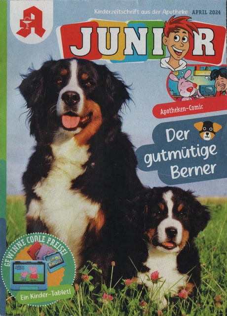 APOTHEKEN-KINDERZEITSCHRIFT JUNIOR AUSGABE 4/2024 April-Heft #neu ...