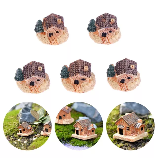 Figurines & Miniatures Micro Landscape Moss Cottages Mini Small House