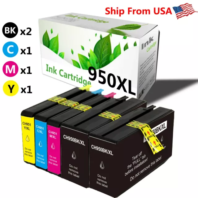 5 PK 950XL 951XL Ink Cartridge for Officejet Pro8600 Pro8620 Pro8625 Printer