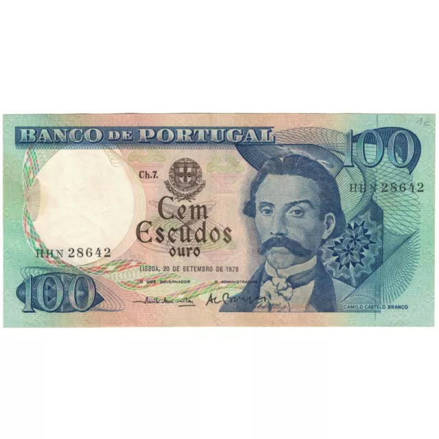 [#194017] Banknote, Portugal, 100 Escudos, 1978, 1978-09-20, KM:169b, EF