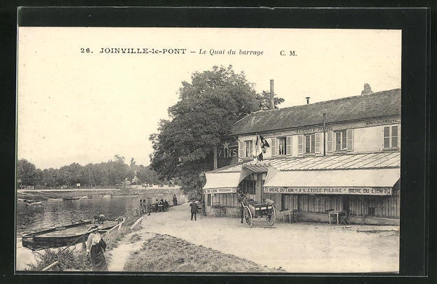 CPA Joinville-le-Pont, Le Quai du barrage