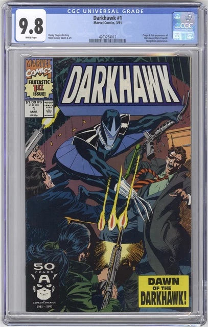 Darkhawk #1 CGC 9.8 HIGH GRADE Marvel Comic KEY 1st Chris Powell App & Origin