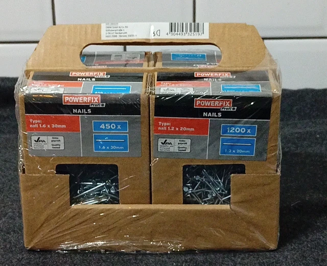 POWERFIX Pacchetto unghie zincate, varie dimensioni. LEGGERE LA DESCRIZIONE