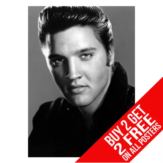 Elvis Presley Poster Art Print A4 A3 Size -Buy 2 Get Any 2 Free