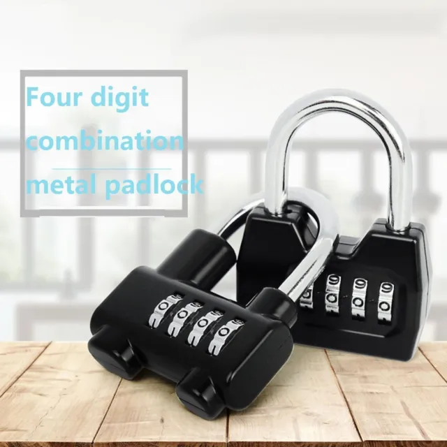 Lock 4 Dial Digit Combination Lock Safely Code Lock Vault Combination Padlock